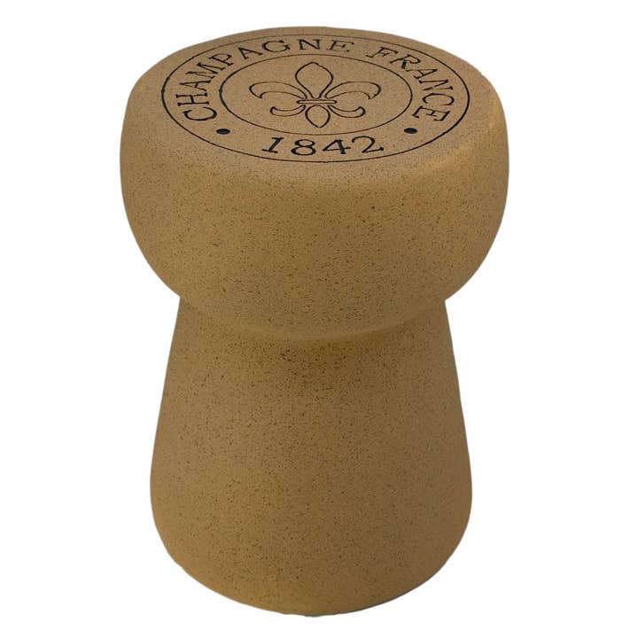 Galt International Company – Großhandel Hocker – Champagnerkorken-Hocker und Polyresin-Beistelltisch 46 cm4