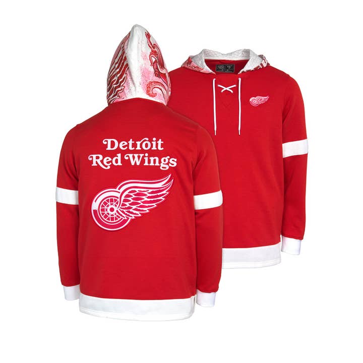 Chandail à capuchon à lacets des Red Wings de Détroit pour la vente par FE