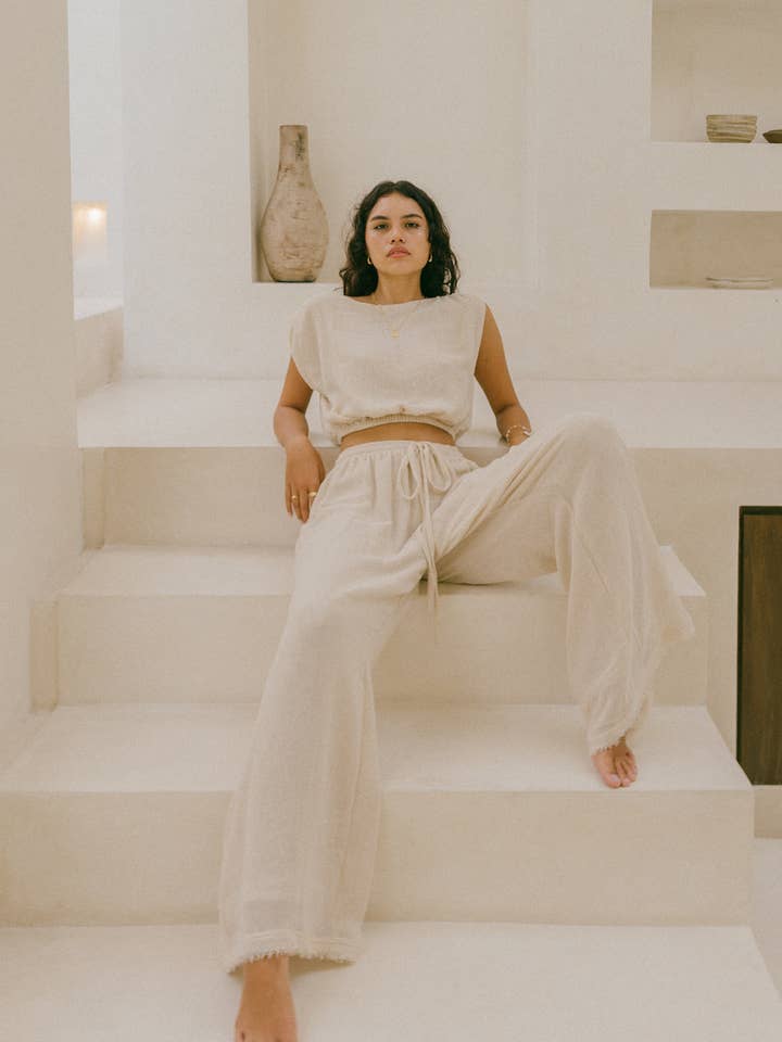 Malia The Label - Wholesale Blouse – Women’s - Mila Top - Natural3