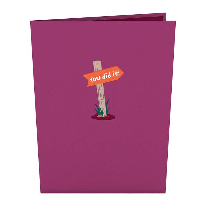 Lovepop Cards - Wholesale Everyday Greeting Card - You Did It Mountains 5''x7'' Card, Pop-Up Cards