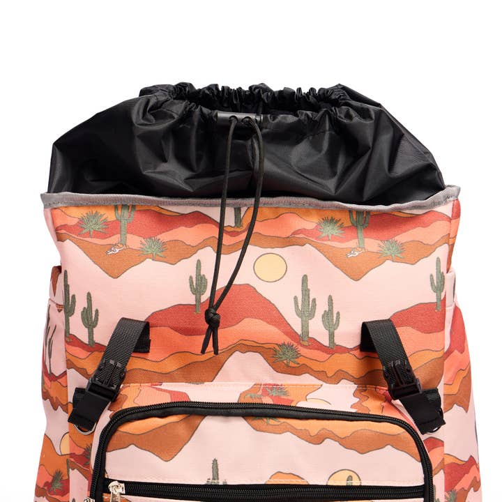 Luxe Picnic & Wine Cooler Backpack Set for 2 - Desert Cactus for wholesale on Faire14