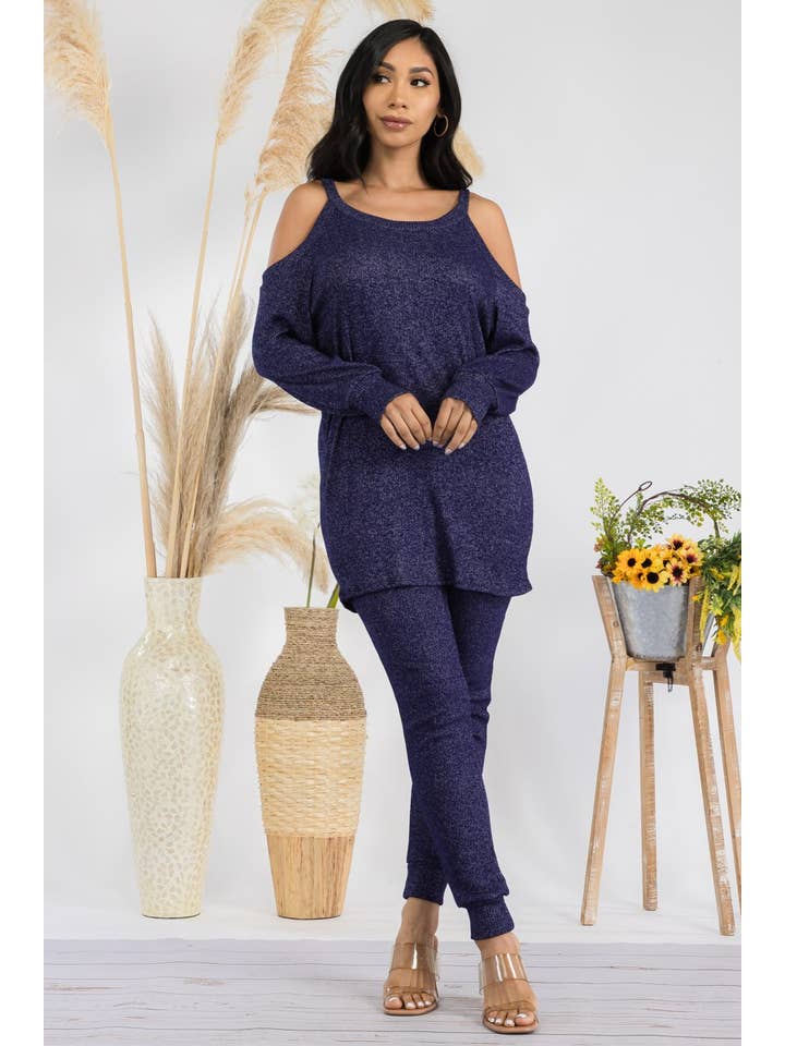 H&H Fashion Inc. - Wholesale Lounge Set - Women's - HH669R1-SOLID - 2 PC Top & Jogger Set 8