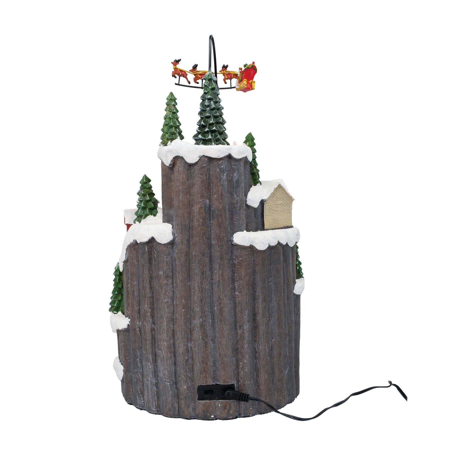 multicolor Christmas Village - Hill Town with Train and Santa for wholesale on Faire2