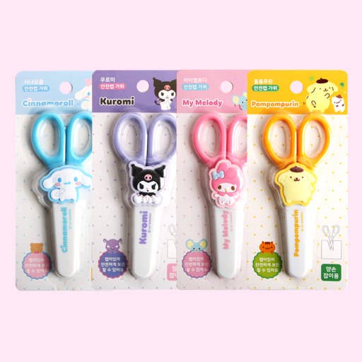 K-Wonderland - Vendita all'ingrosso Forbici - Forbici di Sicurezza Sanrio Characters – Con Cappuccio Protettivo11