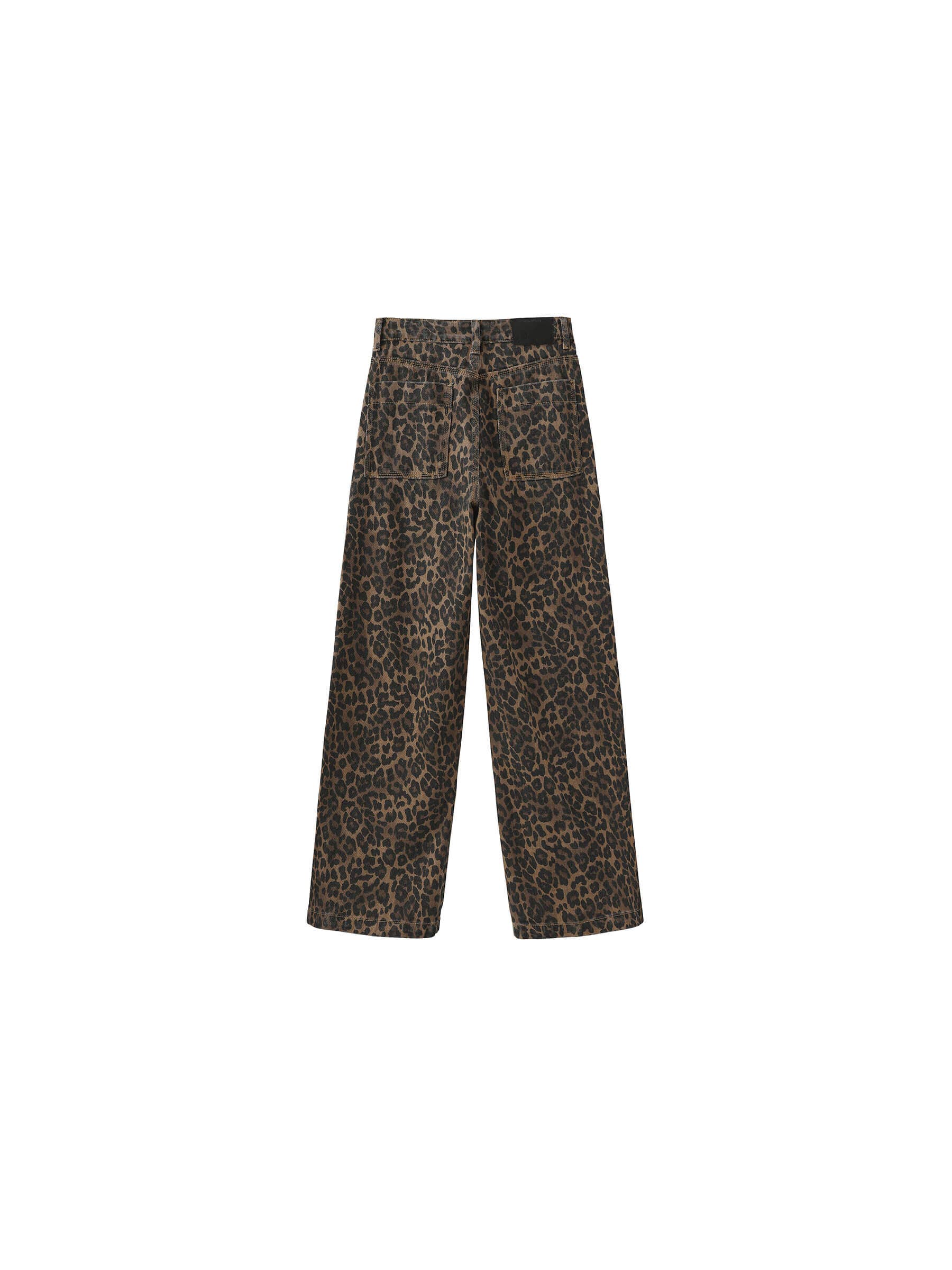Sienna Leopard Wide Leg Denim Jeans for wholesale on Faire10