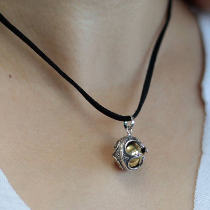 Silver angel bell - Prosperity - 16 mm for wholesale by AW Artisan