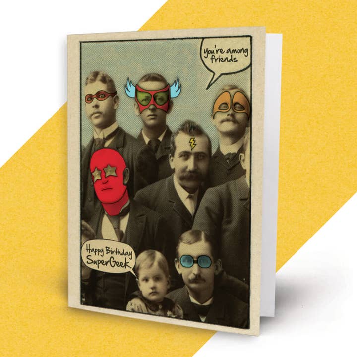 SuperGeek Card for wholesale by Middle Child Made
