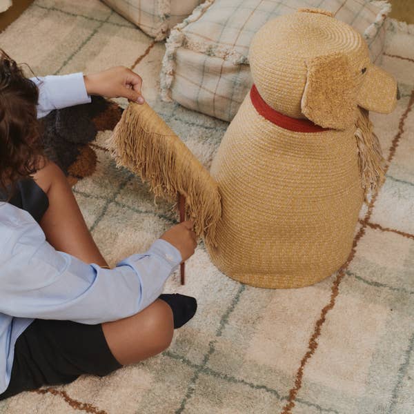 Lorena Canals - Wholesale Area Rug - Kids & Baby - Washable Rug Tartan Blue Sage1