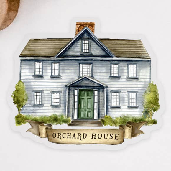CLEAR Little Women Vinyl Sticker | Orchard House for wholesale by Fox and Wild