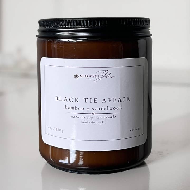Black Tie Affair | Vela de Soja 200 g por atacado de Midwest Glow