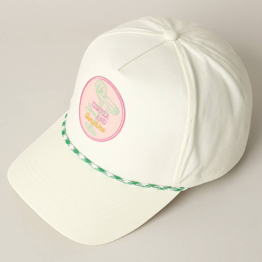 Fashion City - Wholesale Trucker Hat - Unisex - Tequila Lime and Sunshine Embroidery Trucker Hat3