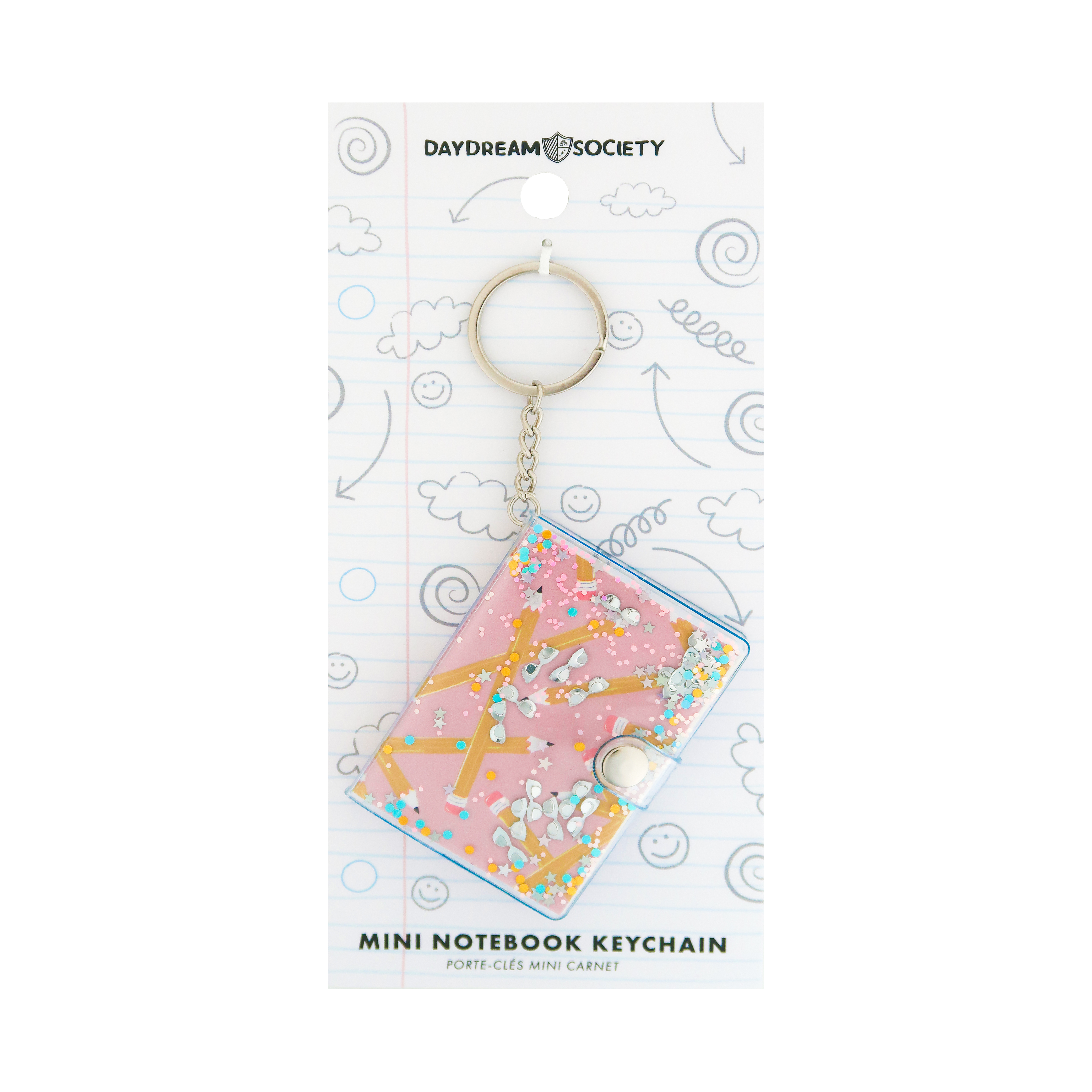 Jollity & Co. + Daydream Society – wholesale Keychain – Child – Smarty Pants Notebook Keychain - 4 Color Options1