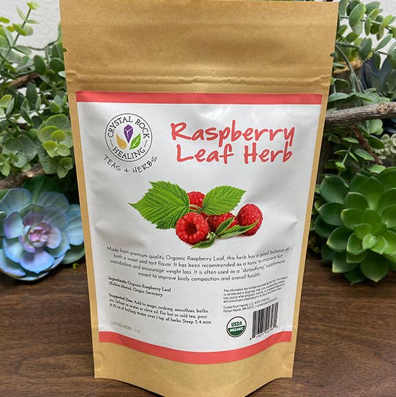Crystal Rock Healing, LLC - Wholesale Loose Tea - Raspberry Leaf Loose Herb 1oz Organic0