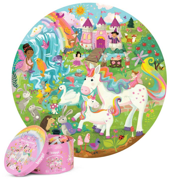 boppi 150 Piece Round Jigsaw Puzzle - Unicorn BRP009 for wholesale by Click Europe Ltd