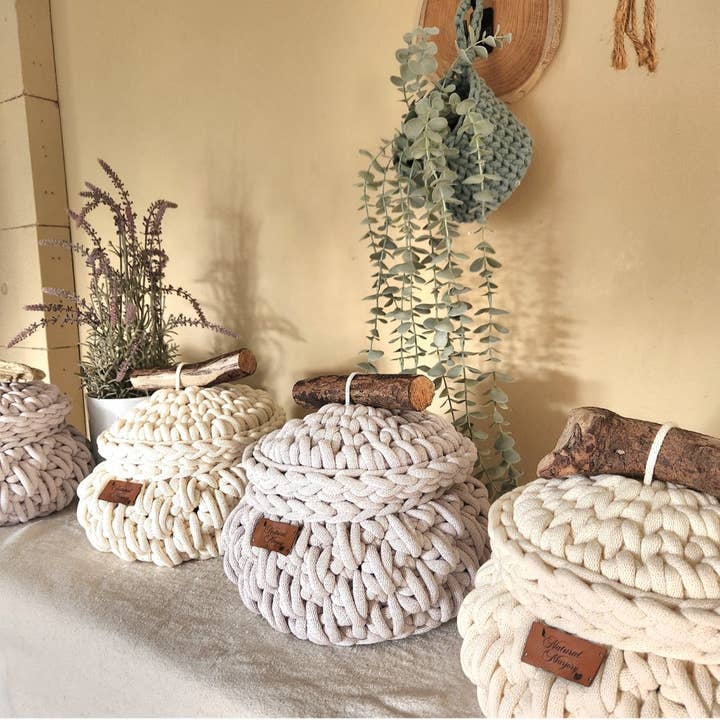 Naturalmarjory - Vente Décorations de table - Bonbonniere crochet