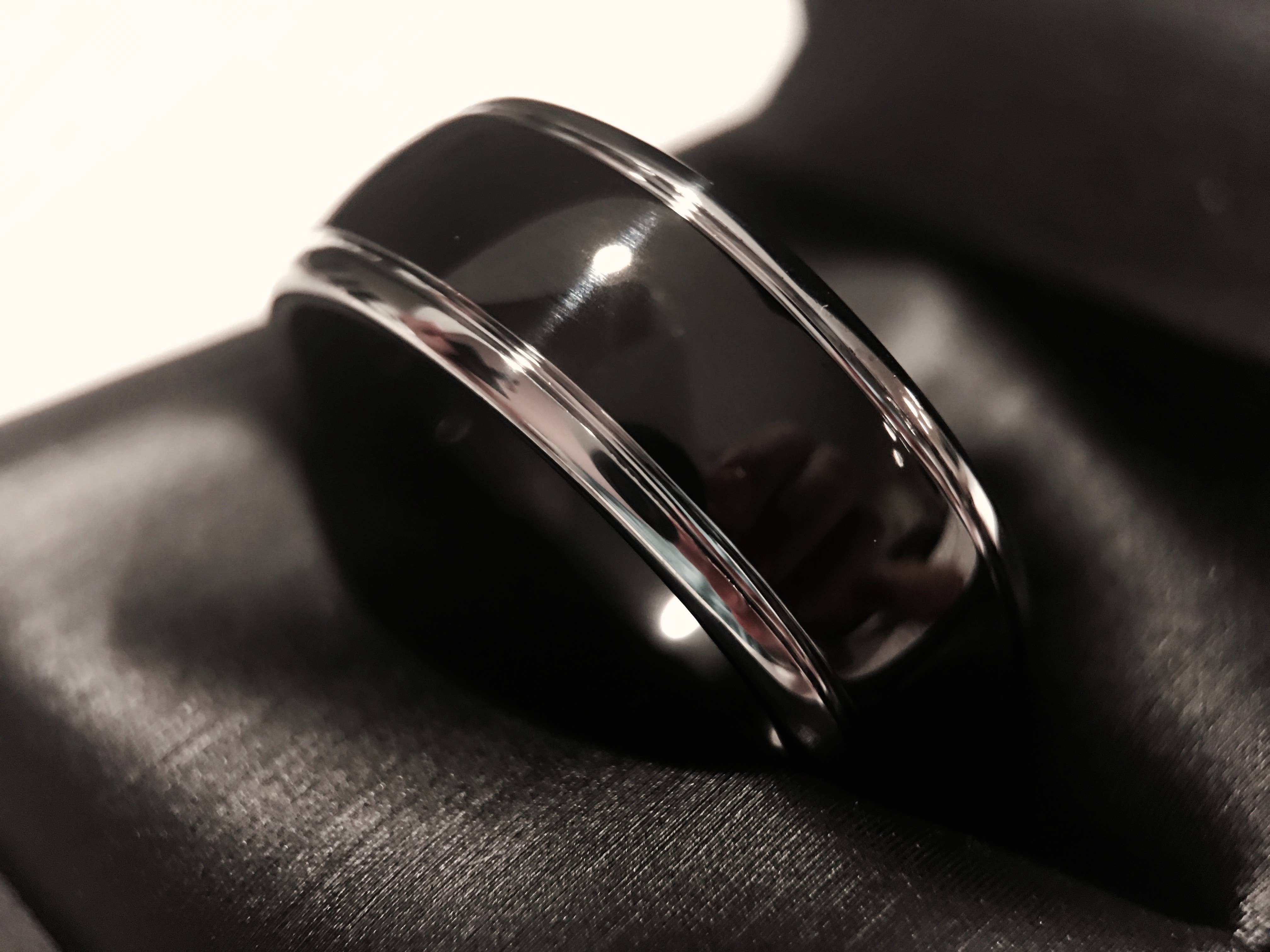 rings paradise - Wholesale Wedding Band/Ring - Black Tungsten Wedding Band and Promise Ring for Men3
