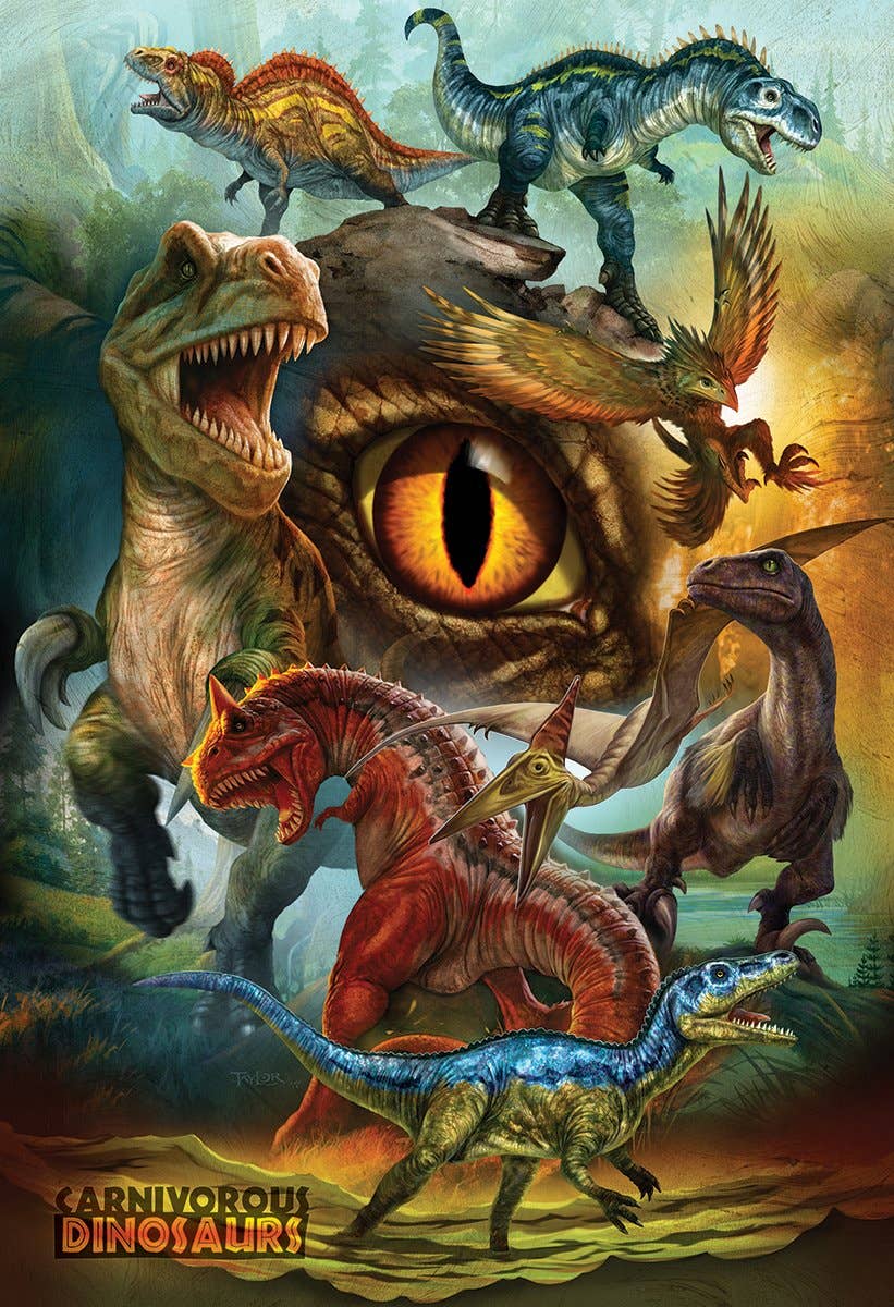 Eurographics Puzzles USA - Wholesale Puzzle - Kids - Carnivorous Dinosaurs1