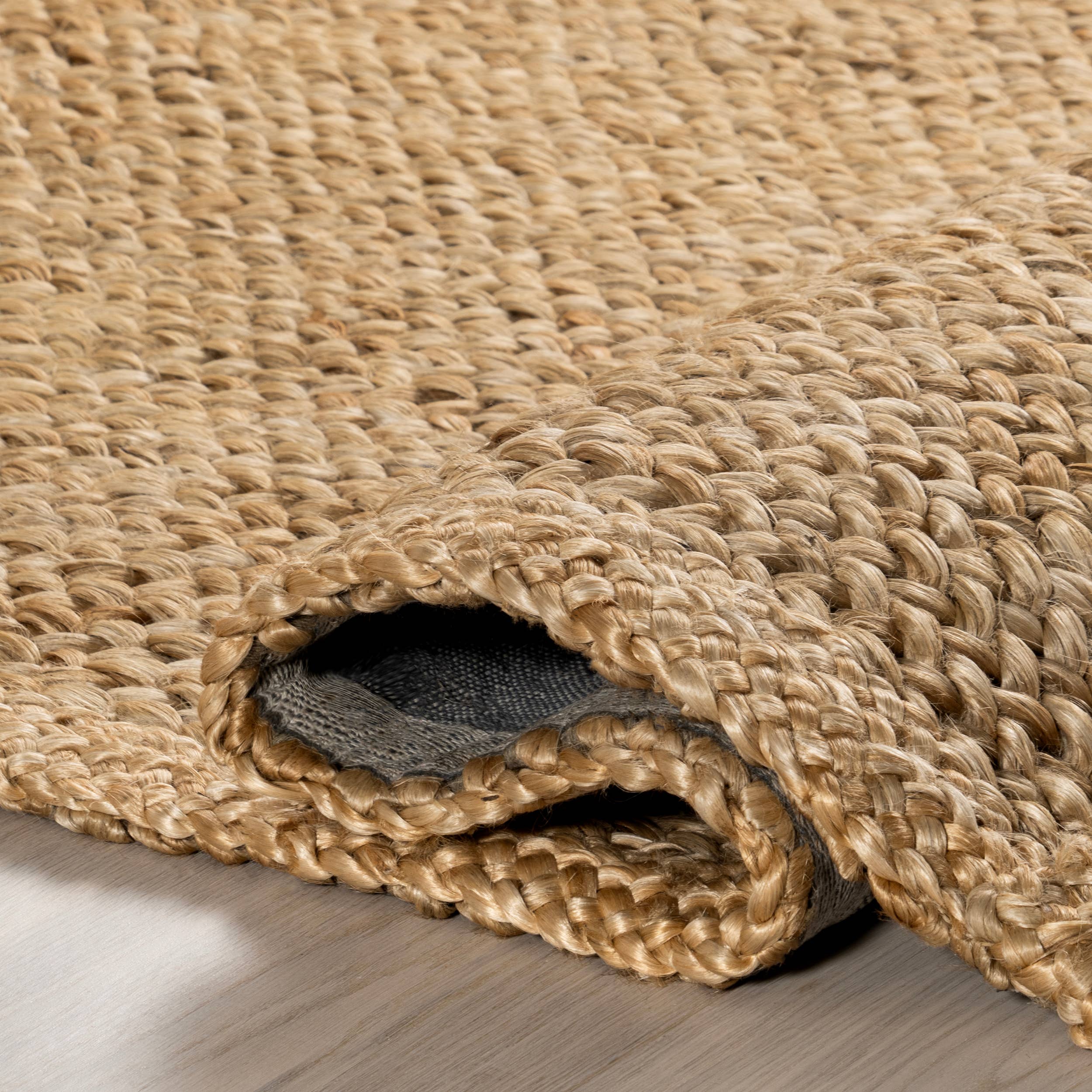 Natural Willow Bordered Jute Area Rug for wholesale on Faire4
