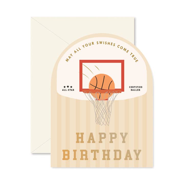 Ginger P. Designs - Wholesale Birthday Card - Baller Birthday Arch Greeting Card 0