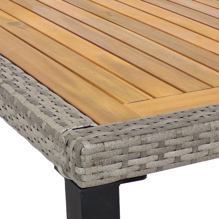 Sunnydaze Decor - Wholesale Patio Set - Carlow 7-Piece Patio Dining Set - Gray/Stone Gray5