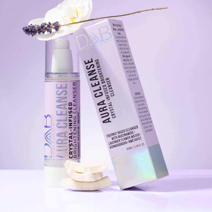 AURA CLEANSE Krystal-Infunderet Lysnende Rensemiddel for engroshandel hos Divine Aura Beauty