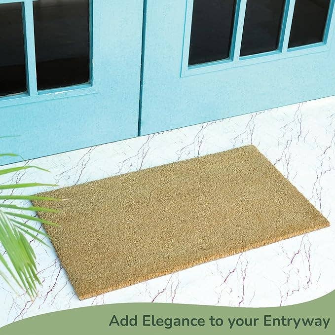 India Wholesale Co - Wholesale Door Mat - Coir Mats Basic Plain - 17X30" Beige4