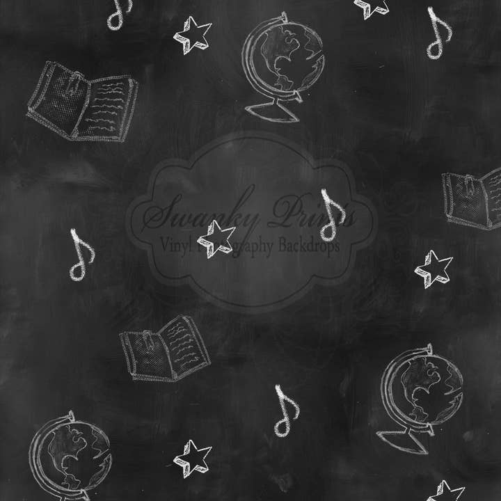 Nuevo telón de fondo de vinilo para fotografía de 5 pies x 6 pies/pizarra escolar para venta al por mayor de Swanky Prints