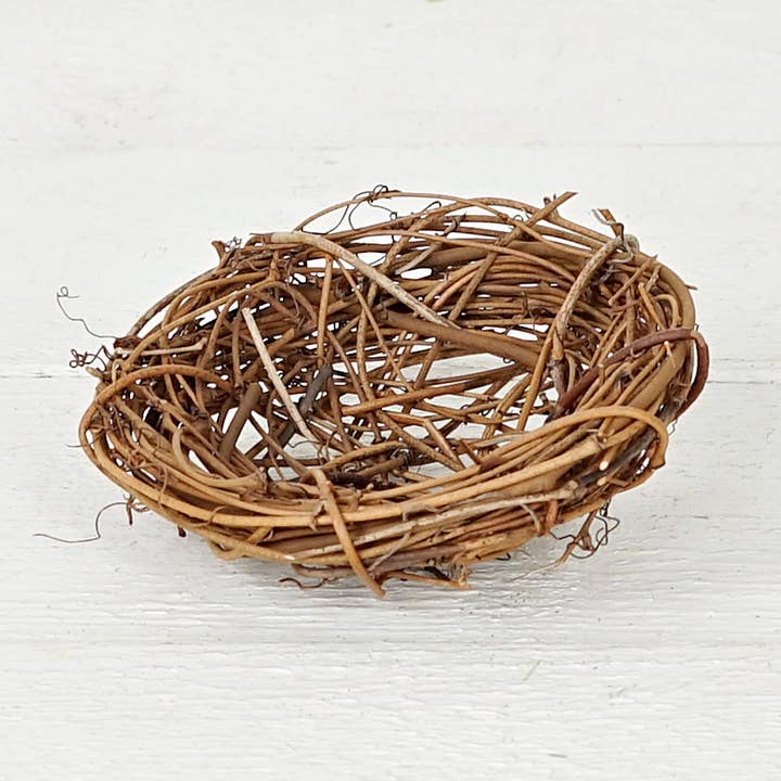 M30920- 4.5inD Twiggy Bird Nest-Natural for wholesale by Holiday Depot Inc.