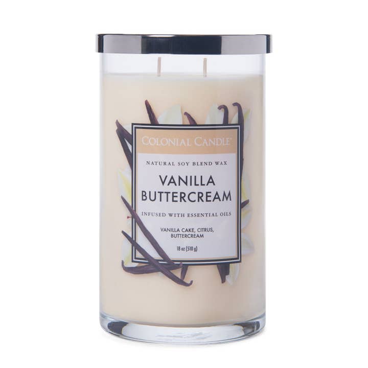 Vanilj smörkräm doftljus 538G för wholesale av Colonial Candle DE