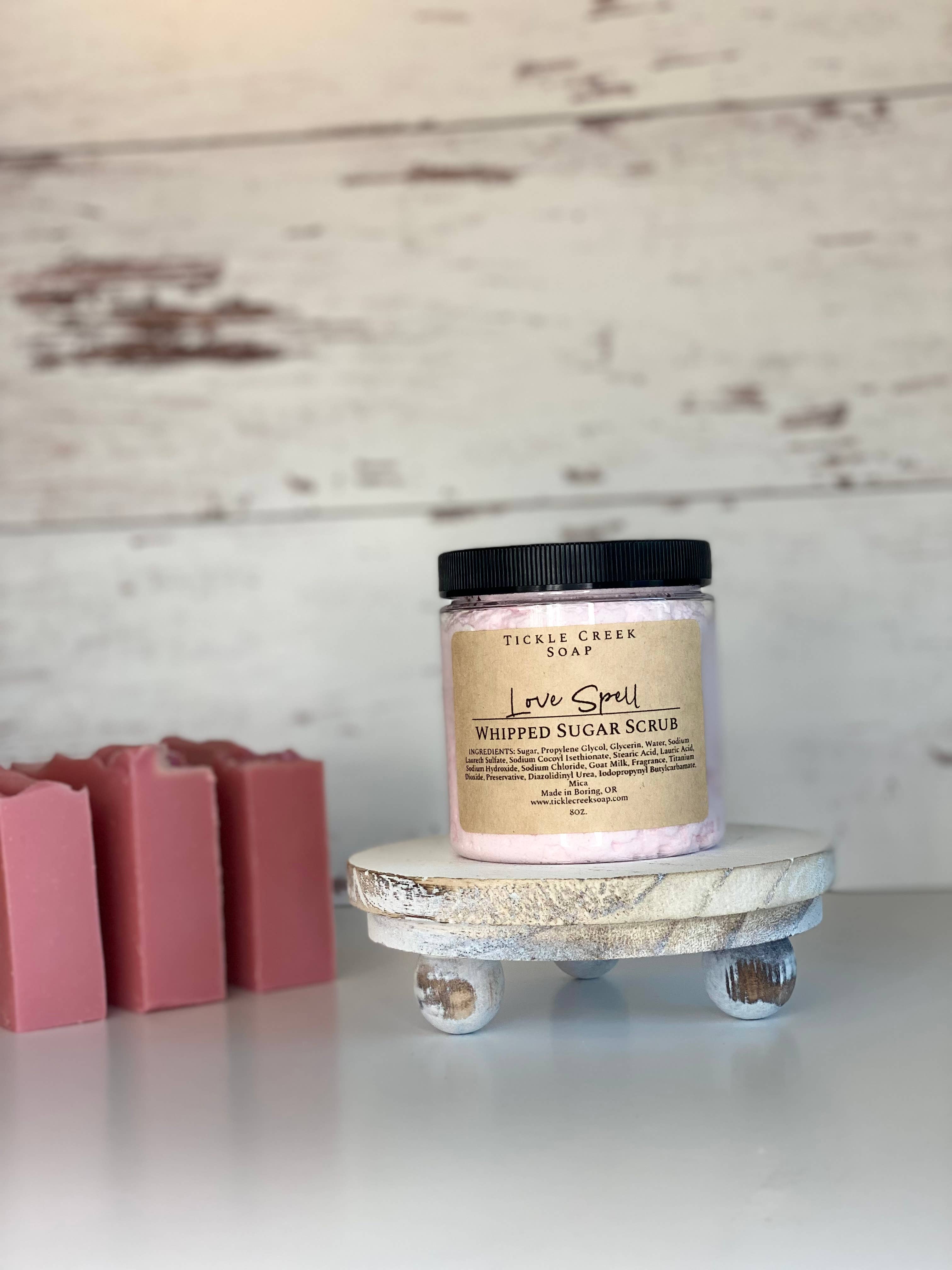 Tickle Creek Soap - Wholesale Body Scrub/Exfoliant - Whipped Sugar Scrub Love Spell 2