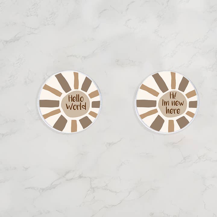 Grow With Me Baby Co - Wholesale Stuffed/Plush Toy - Kids & Baby - Monthly Milestone Discs, Moose Stuffed Animal3