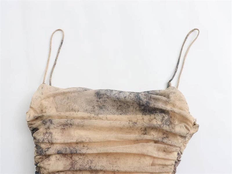 Marayn - Wholesale Dress - Women's - VintageInspired Silk Print Dress Autumns Chic Global Style6