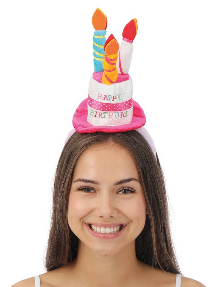 Birthday cake headband for wholesale by P'tit Clown