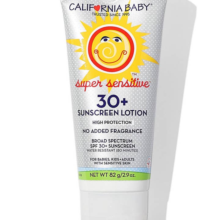 California Baby - Wholesale Sunscreen - (Unscented)Super Sensitiveâ„¢ Broad Spectrum SPF 30+ Sunscreen