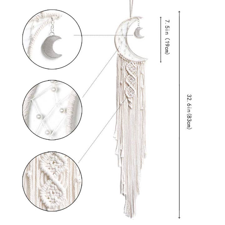 JSBlueRidge Toys - Wholesale Dream Catcher - Moon Dream Catcher For Home Decor