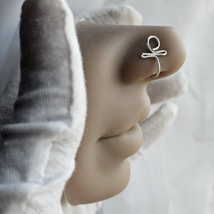Bead It Wear It Love It LLC - Wholesale Nose Ring - Handmade Ankh Style Nose Cuff, No Piercing Nose Rings2