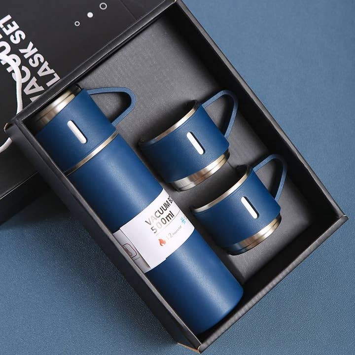 VIGOR - Wholesale Flask - Classy Gift set Vacuum Flask Thermos Cup