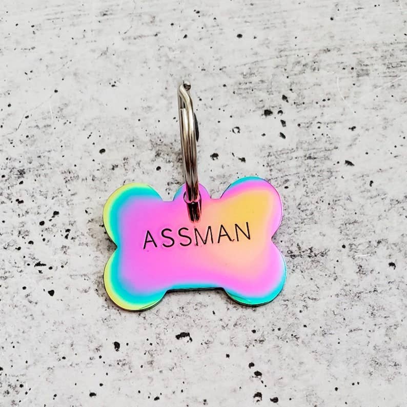 Salt and Sparkle – wholesale Halsbandsbricka - Katt och hund – Flytta tik få ut vägen benformade husdjur Tag2