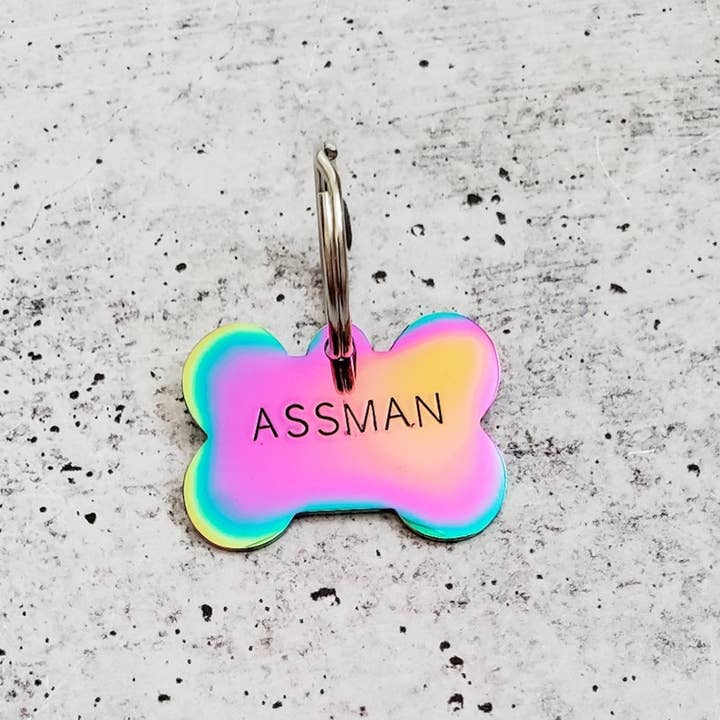 Salt and Sparkle – wholesale Halsbandsbricka - Katt och hund – Flytta tik få ut vägen benformade husdjur Tag2