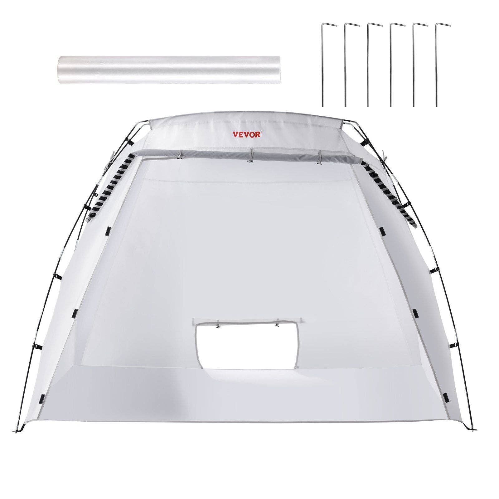 Naomi's Happy Place Shop - Wholesale Tent - Portable Paint Booth, Larger Spray Paint Tent with Built-in Floor & Mesh Screen, Painting Tent Station for Furniture DIY Hobby Tool, 7.5x5.2x5.2ft Spray Paint Shelter0