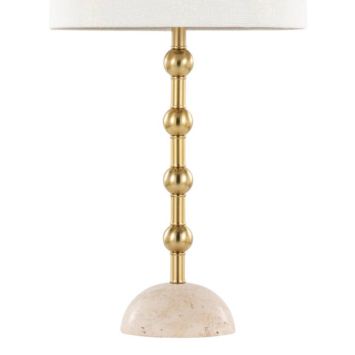 LumiSource and Grandview Gallery - Wholesale Accent/Desk Lamp - Malibu 27" Table Lamp - Set of 2 in Travertine3