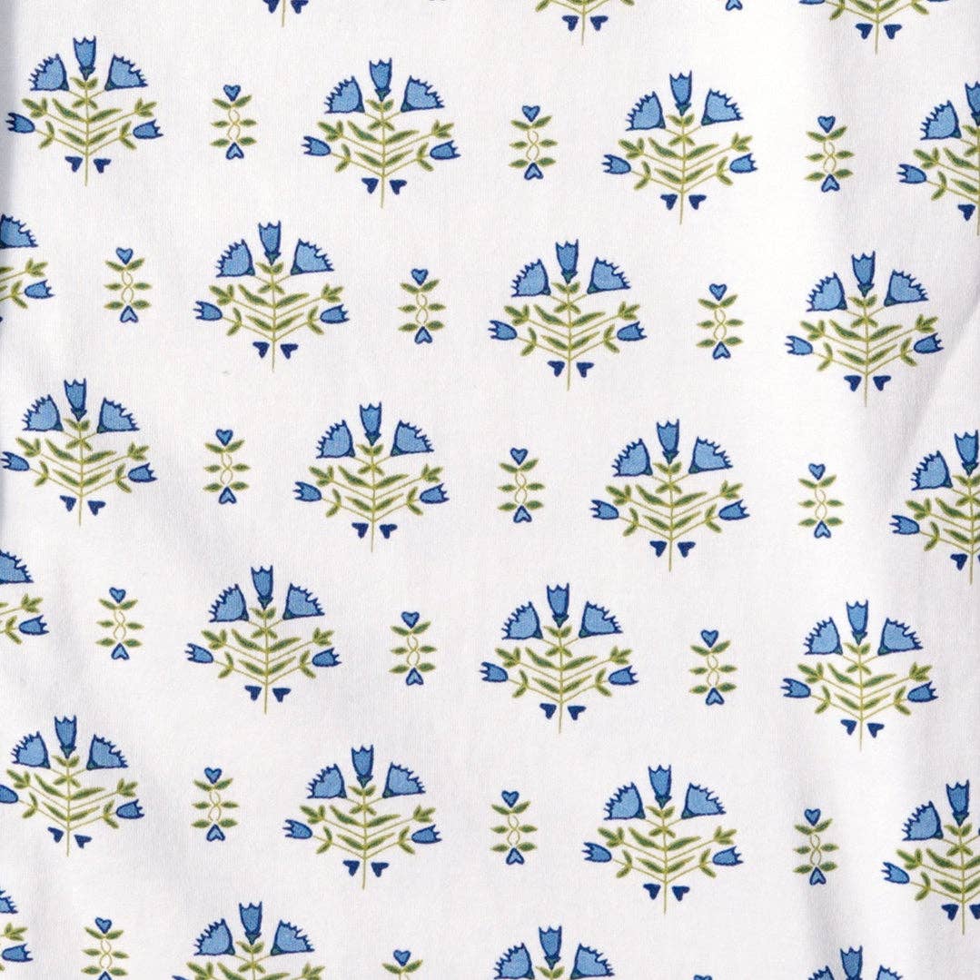 Lyre Flower Block PrintWomen’s Button Front Short Pajama Set for wholesale on Faire3