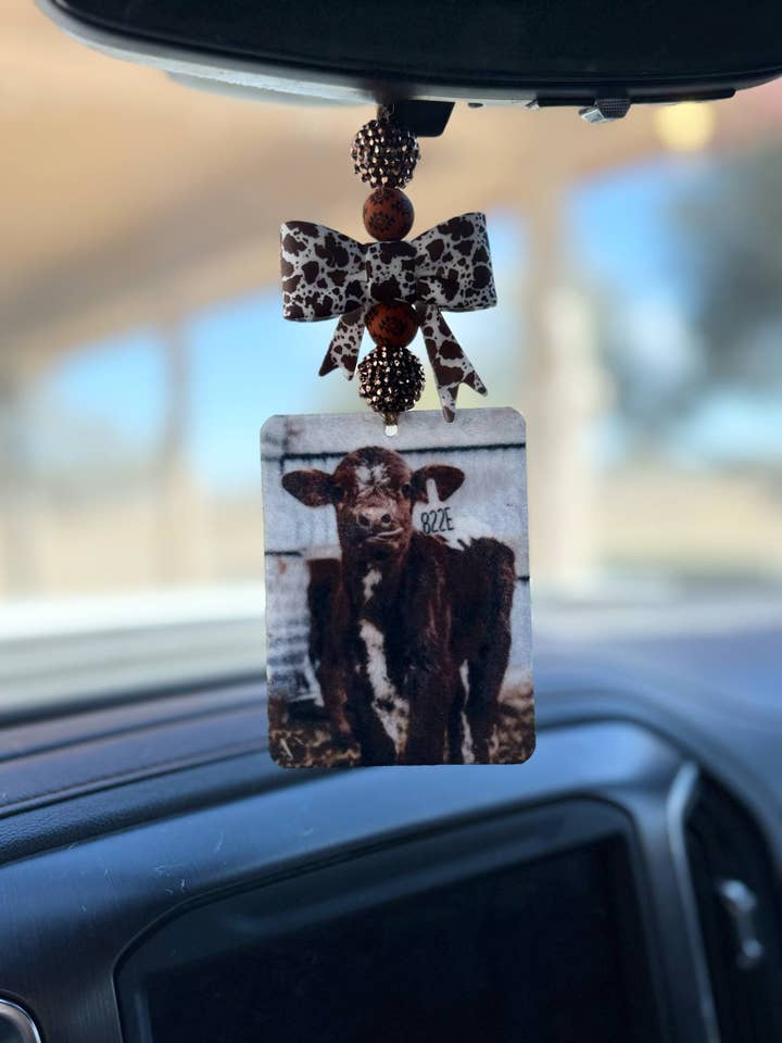 Sort Ko Sløjfe Bil Luftfrisker (Kopi) for engroshandel hos The Prickly Five