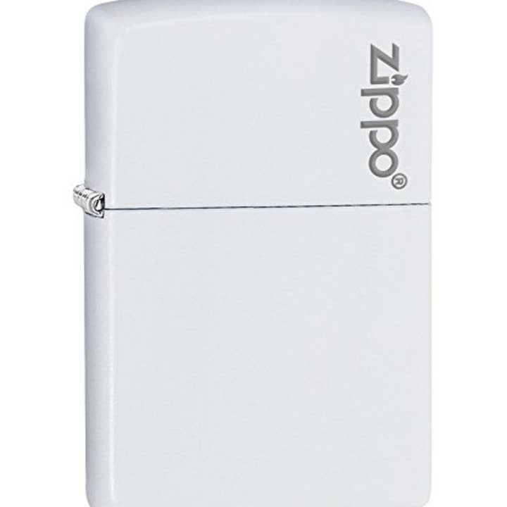 Benhalex - Wholesale Lighter - Zippo Logo White Matte Lighter, Classic Windproof #214ZL