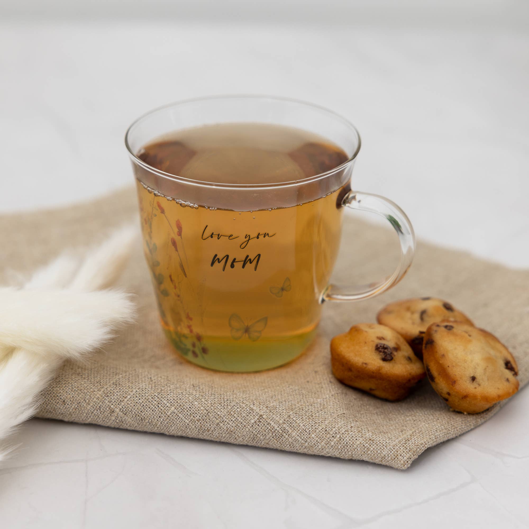 Pavilion - Wholesale Drinking Glass/Cup - Love You Mom - 13.5 oz Glass Cup 1