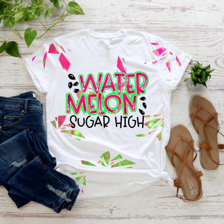 Nothing2Wear - Wholesale Screen Printed T-Shirt - Women's - Watermelon Sugar High Tee
