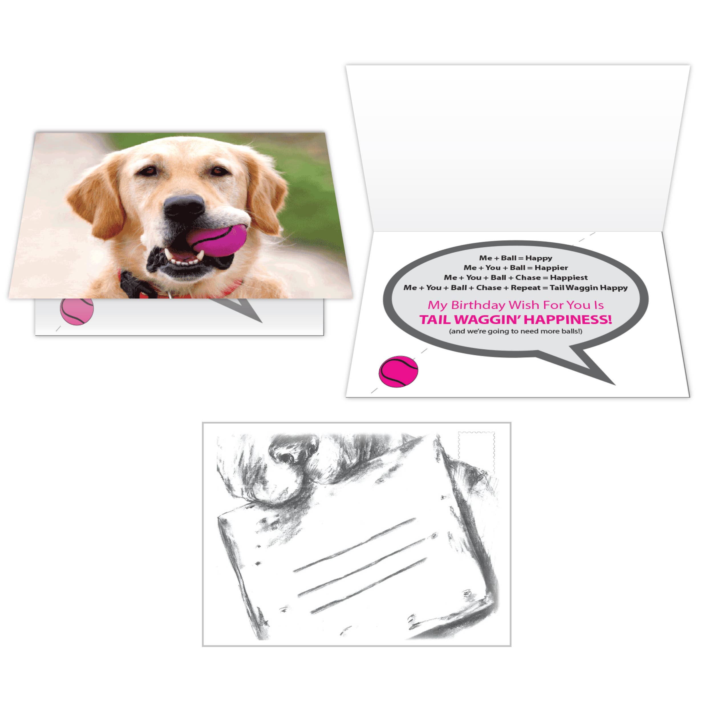 Dog Speak – Engroshandel Fødselsdagskort – Fødselsdag - Vi får brug for flere bolde2