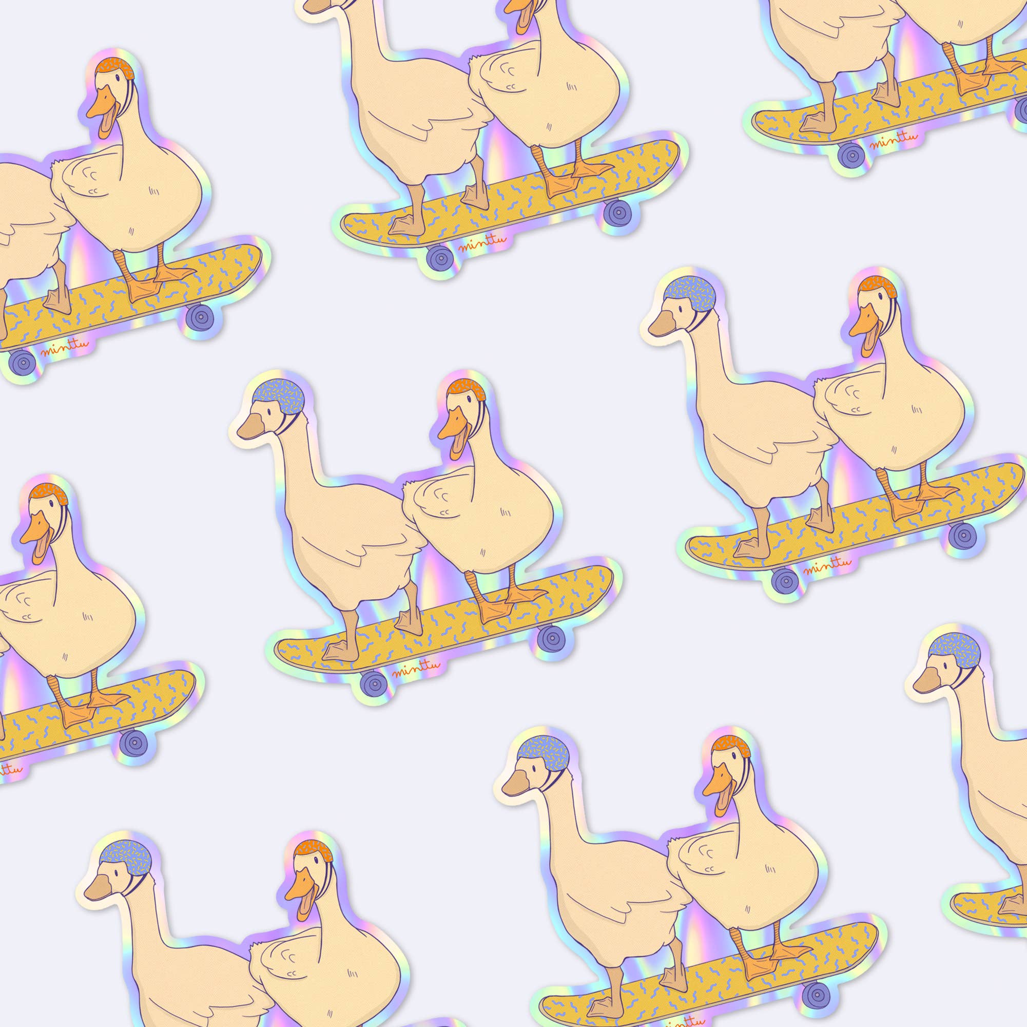 minttu illustrations – Großhandel Aufkleber – Sticker "skating around" 1