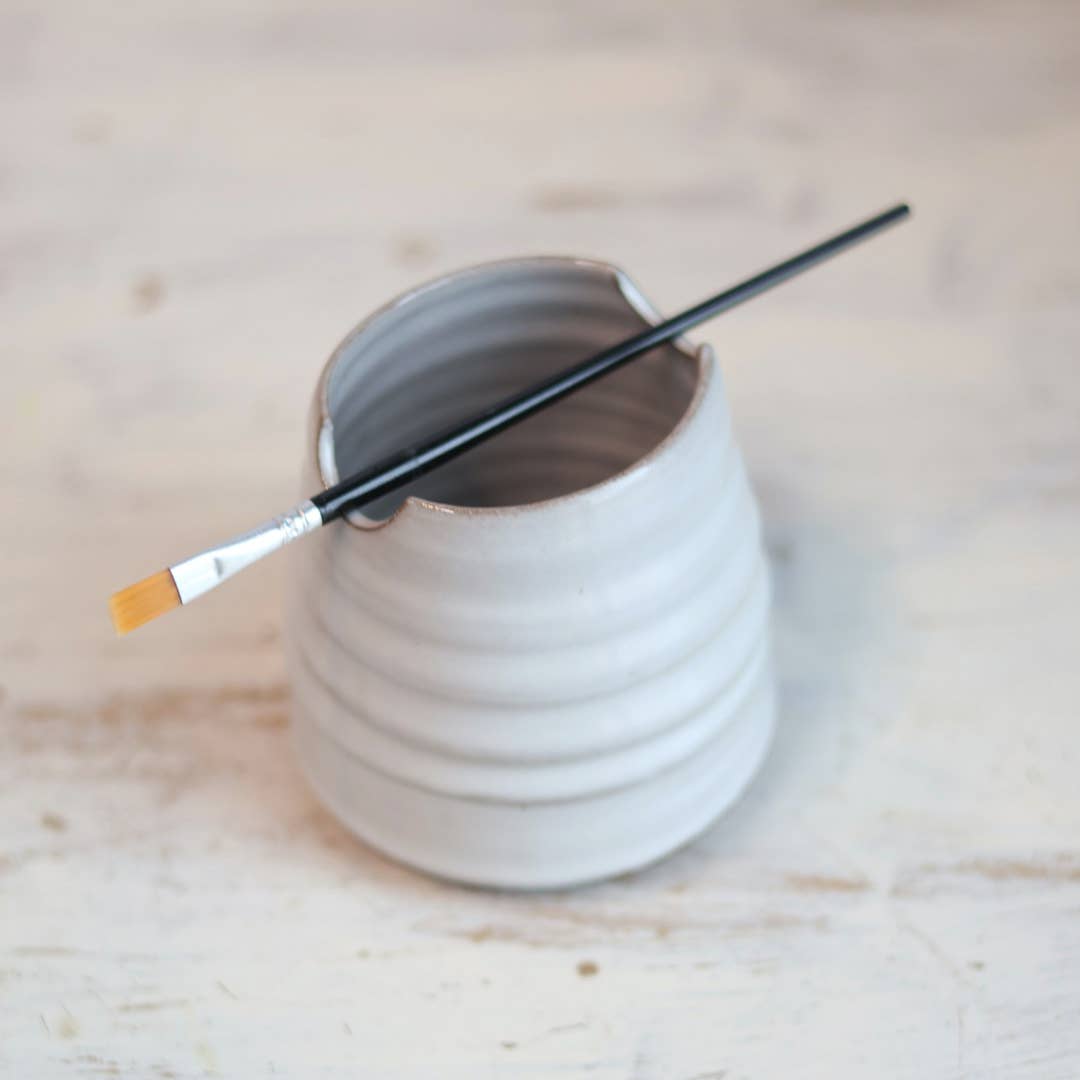 Gravesco Pottery - Wholesale Paint Set - Artist's Brush Cup in 3 Color Options3