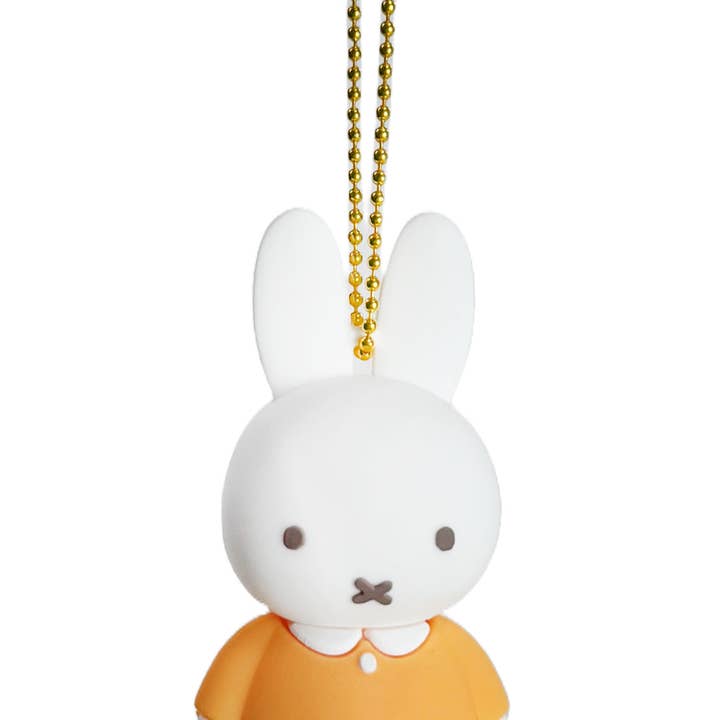 LASR - Wholesale Keychain - Women's - Miffy Rubber Mascot Keychain 2.0 in Orange